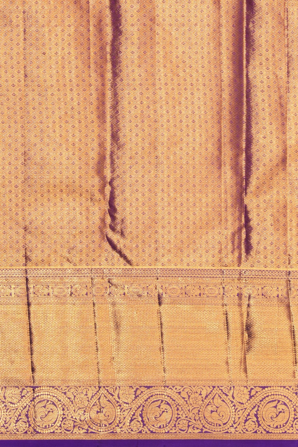 Image of Kanchipattu Geometric Pattern Saree